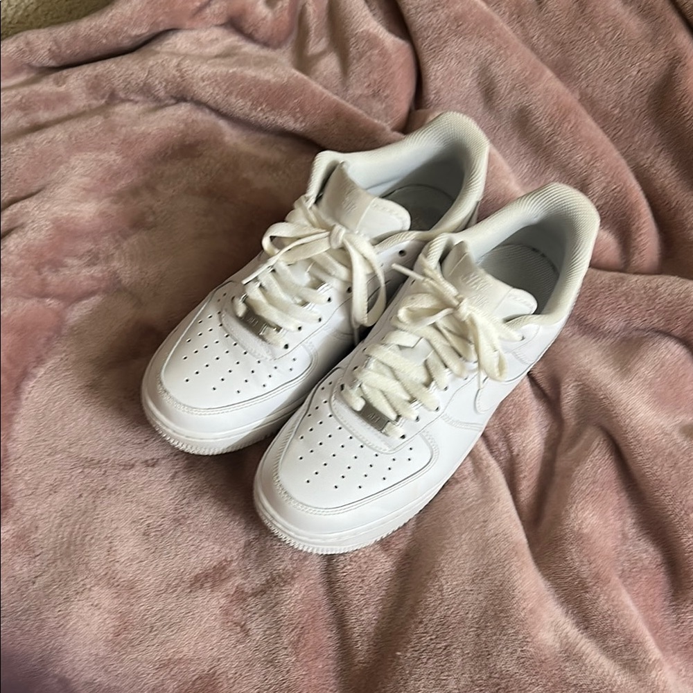 Classic White Lace-Up Sneakers